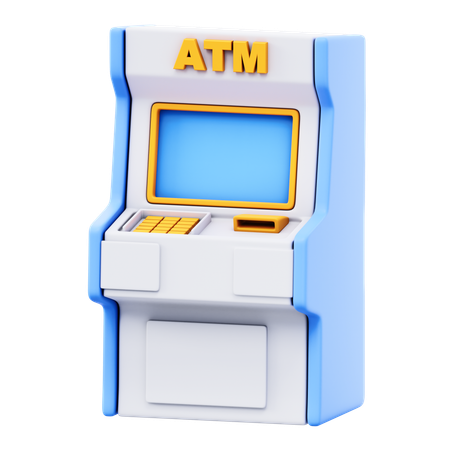 Cash Withdrawal Machine  3D Icon