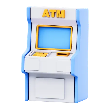 Cash Withdrawal Machine  3D Icon