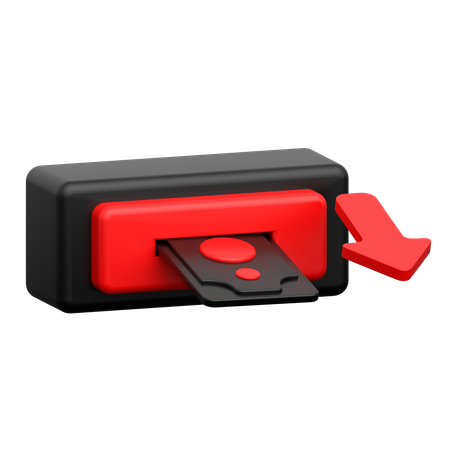 CASH WITHDRAWL  3D Icon