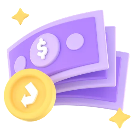 Remise en argent  3D Icon