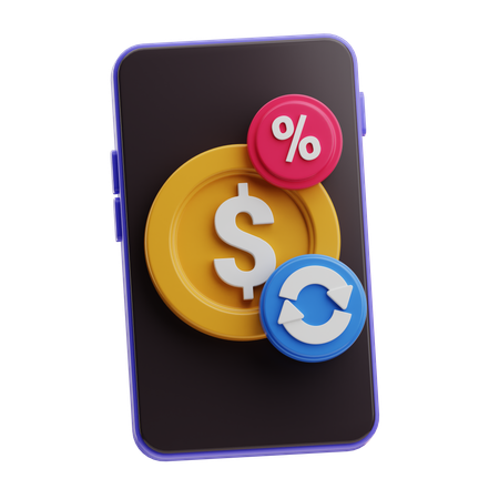 Geld zurück  3D Icon