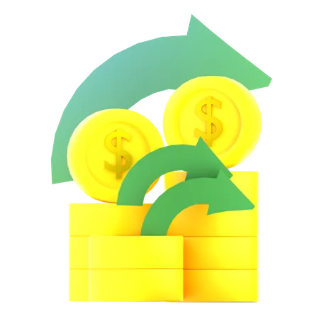 キャッシュバック  3D Icon