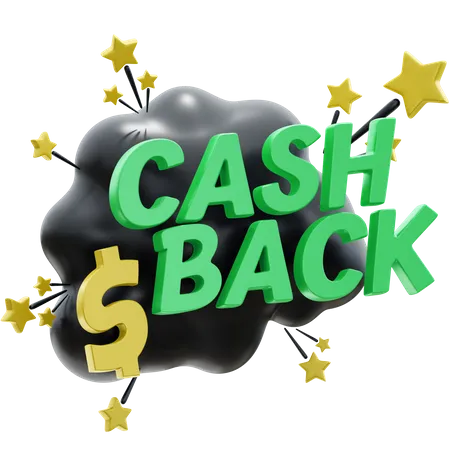 Cashback 3D Illustration