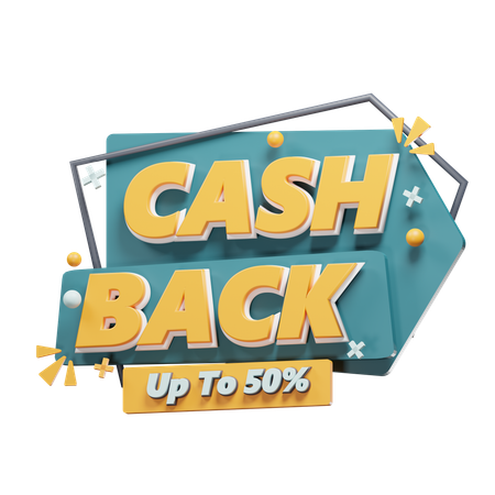 Cashback  3D Icon