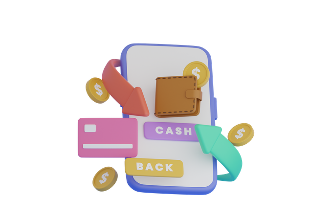 Cashback  3D Illustration