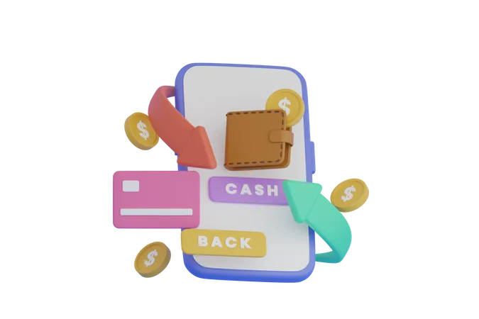 Cashback  3D Illustration