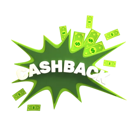 Cashback 3D Illustration
