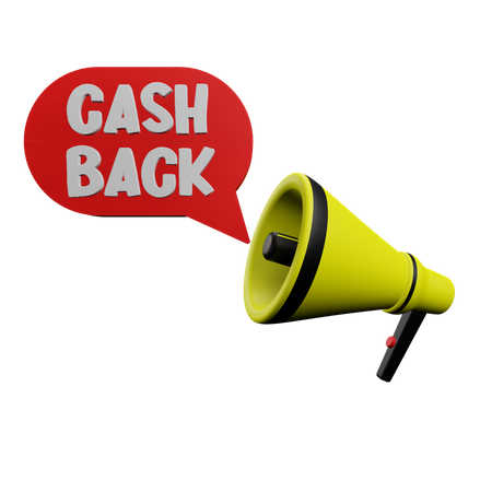 Cashback-Ankündigung  3D Icon