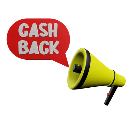 Cashback-Ankündigung  3D Icon