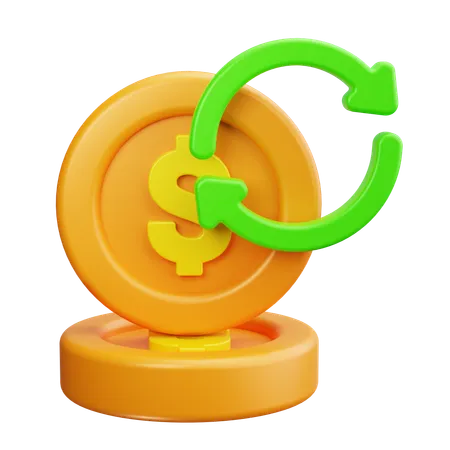 Ciclo de cashback  3D Icon