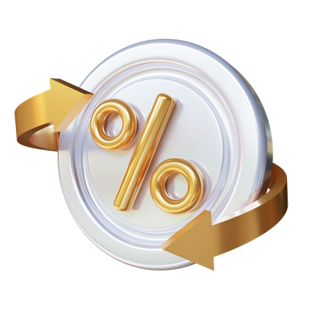 Cashback Discount  3D Icon