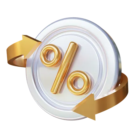 Cashback Discount  3D Icon