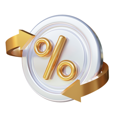 Cashback Discount  3D Icon