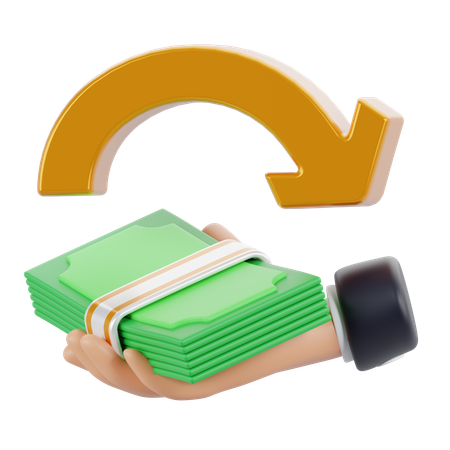 Cashback-Hand  3D Icon