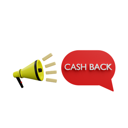 Cashback Promotion  3D Icon