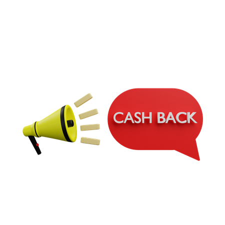 Cashback Promotion 3D Icon