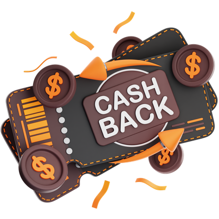 Cashback Voucher  3D Icon