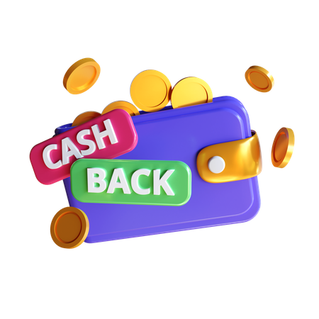 Cashback Wallet  3D Icon