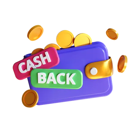Cashback Wallet  3D Icon