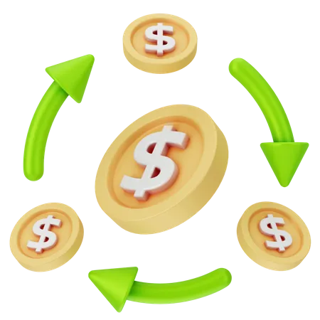 Cashflow  3D Icon