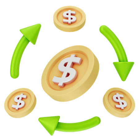 Cashflow  3D Icon