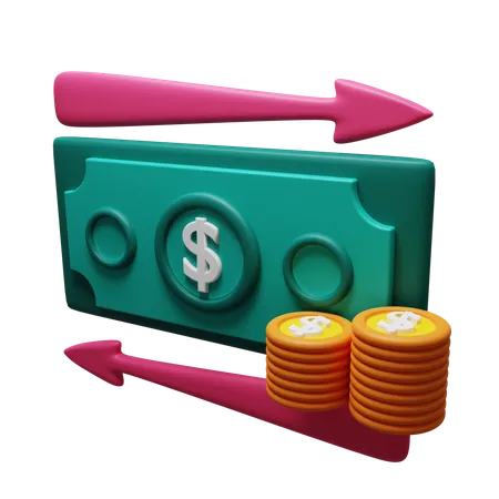 Cashflow  3D Illustration