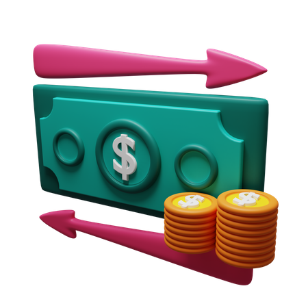 Cashflow 3D Illustration