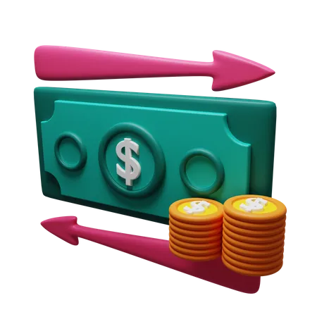 Cashflow 3D Illustration