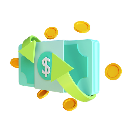 Cashflow  3D Illustration