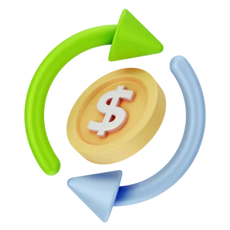 Cashflow  3D Icon