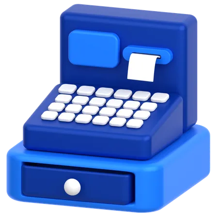 3 D Icon Of A Cash Register 3D Icon