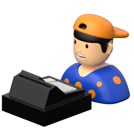 Cashier  3D Icon