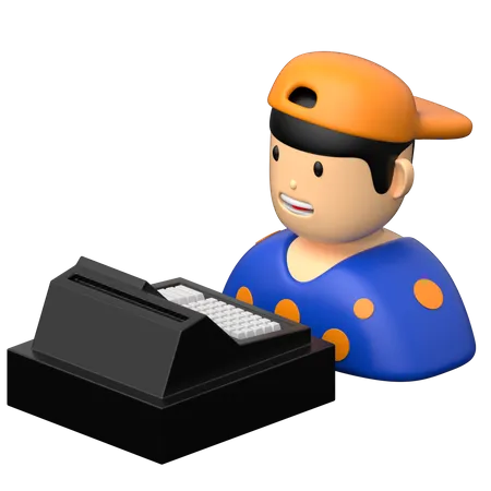 Cashier  3D Icon