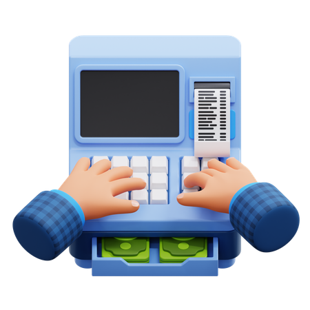 Cashier  3D Icon