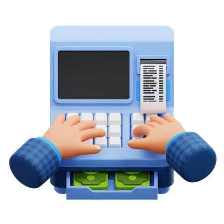 Cashier  3D Icon