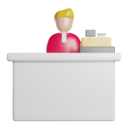 Cashier  3D Icon