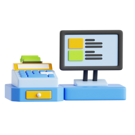 Cashier  3D Icon