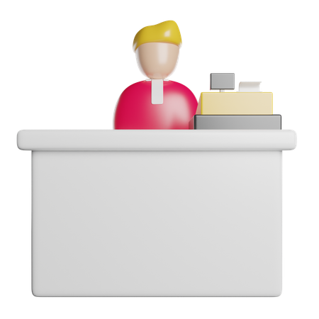 Cashier  3D Icon