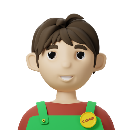 Cashier Avatar  3D Icon