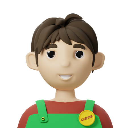 Cashier Avatar  3D Icon