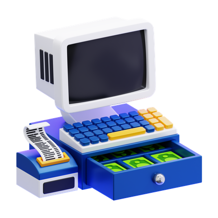 CASHIER MACHINE  3D Icon