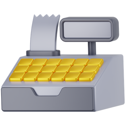 Cashier Machine  3D Icon