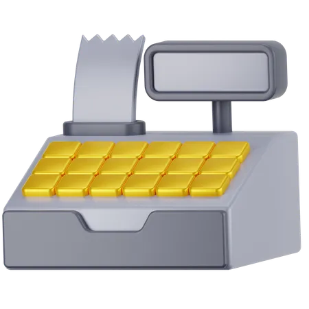 Cashier Machine  3D Icon