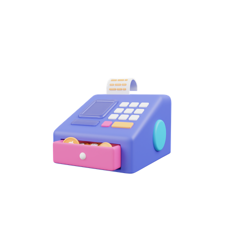 Cashier Machine  3D Icon