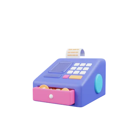 Cashier Machine  3D Icon