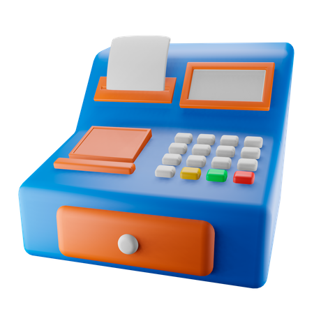 Cashier Machine  3D Icon