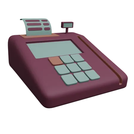 Cashier Machine  3D Icon