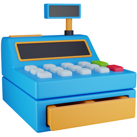 Cashier Machine  3D Icon