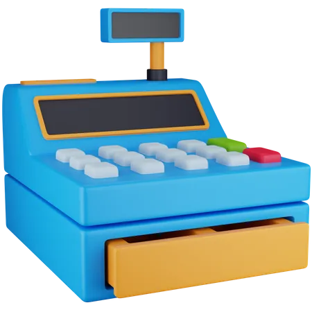 Cashier Machine  3D Icon