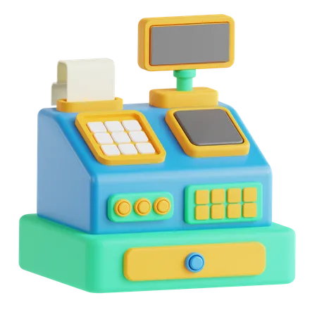 Cashier Machine  3D Icon